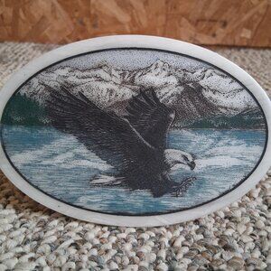 EAGLE ART ON STONE-